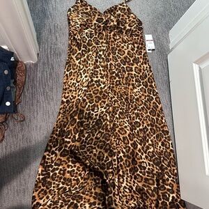 sofia by sofia vergara Leopard Print Maxi Dress - Brown & Black